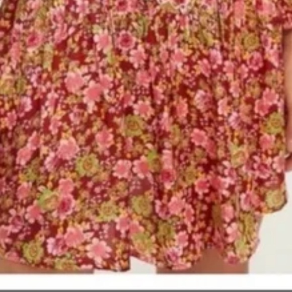 Free People Floral Mini Skirt Embroidered Detail - Picture 7 of 7